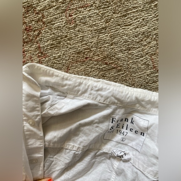 Frank & Eileen Men’s Don White Button Down Shirt L - Picture 4 of 6